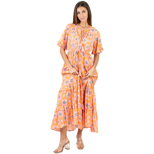 Vêtements Femme Robes longues Isla Bonita By Sigris Autres types de lingerie Orange