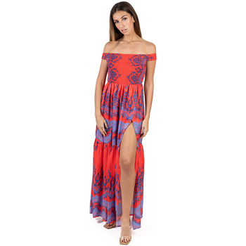 Vêtements Femme Robes longues Isla Bonita By Sigris Sacs homme à moins de 70 Rouge