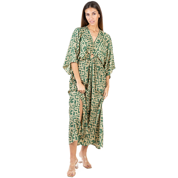 Vêtements Femme Robes longues Isla Bonita By Sigris Voir la sélection homme Vert