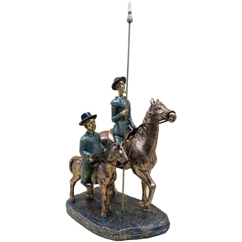 Maison & Déco Statuettes et figurines Signes Grimalt Don Quichotte Sancho Cheval Gris