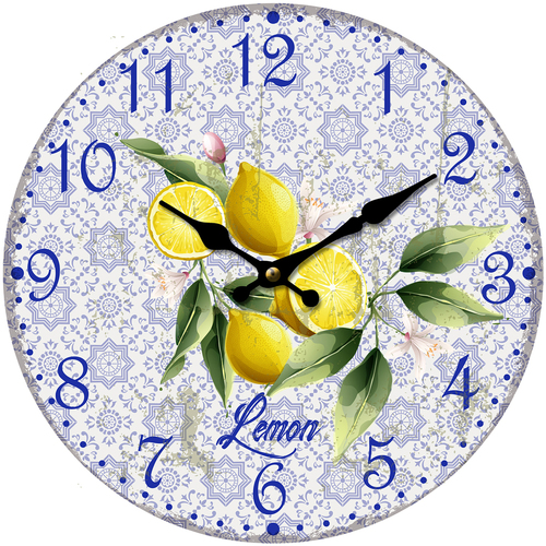 Maison & Déco Horloges Signes Grimalt Horloge Citron Violet