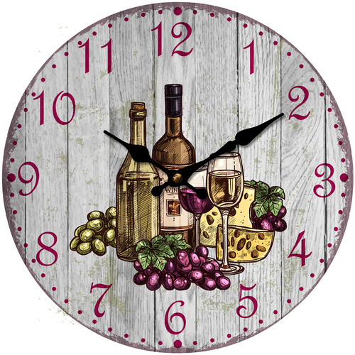 Maison & Déco Horloges Signes Grimalt Horloge De Raisin Et De Vin Argenté