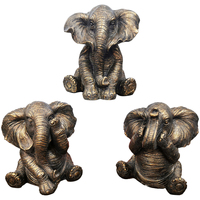 Maison & Déco Statuettes et figurines Signes Grimalt Éléphants 3U Gris
