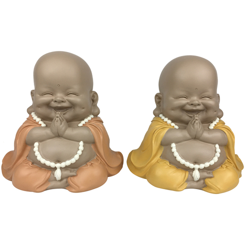 Maison & Déco Statuettes et figurines Signes Grimalt Bouddha Maitreya 2U Marron