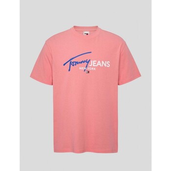 Vêtements Homme T-shirts voight courtes Tommy Jeans  Rose