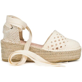 Chaussures Femme Sandales et Nu-pieds Macarena ALPARGARAS DE CUÑA  JAVA 59 BEIGE Blanc