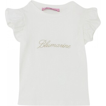 Vêtements Fille T-shirts manches courtes Miss Blumarine IA4098J5003 Blanc