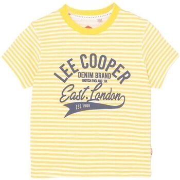 Vêtements Garçon T-shirts manches courtes Lee Cooper T-shirt Jaune