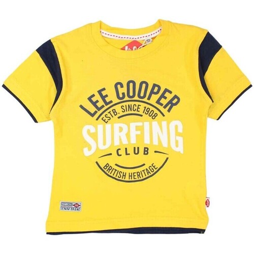 Vêtements Garçon T-shirts manches courtes Lee Cooper T-shirt Jaune