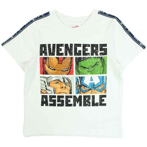 Vêtements Garçon Votre ville doit contenir un minimum de 2 caractères Avengers T-shirt Blanc