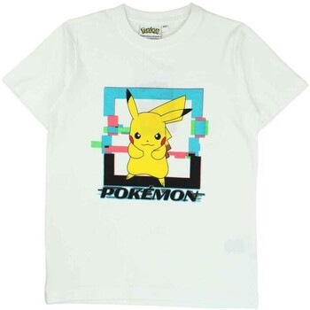 Vêtements Garçon Regarde Le Ciel Pokemon T-shirt Blanc