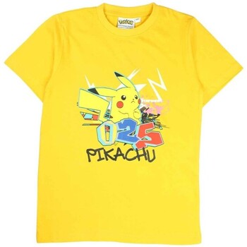 Vêtements Garçon Regarde Le Ciel Pokemon T-shirt Jaune