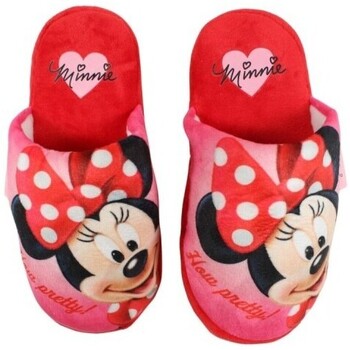 Chaussures Fille Chaussons Disney Pantoufle Rouge