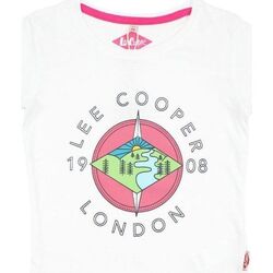 Vêtements Fille T-shirts manches courtes Lee Cooper T-shirt Blanc