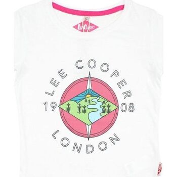 Vêtements Fille T-shirts manches courtes Lee Cooper T-shirt Blanc