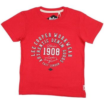 Vêtements Garçon T-shirts manches courtes Lee Cooper T-shirt Rouge