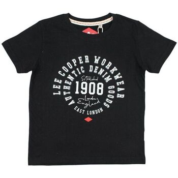 Vêtements Garçon T-shirts manches courtes Lee Cooper T-shirt Noir