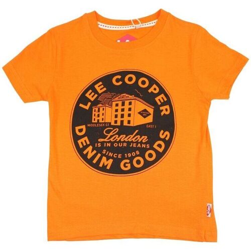 Vêtements Garçon T-shirts manches courtes Lee Cooper T-shirt Orange