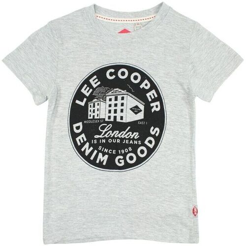 Vêtements Garçon T-shirts manches courtes Lee Cooper T-shirt Gris