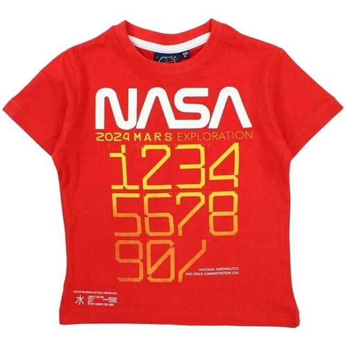 Vêtements Garçon T-shirts manches courtes Nasa T-shirt Rouge