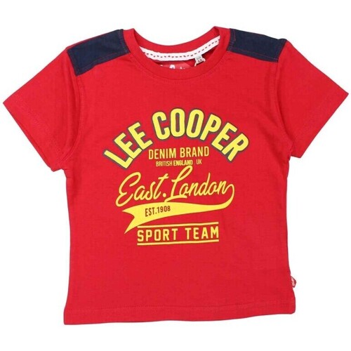 Vêtements Garçon T-shirts manches courtes Lee Cooper T-shirt Rouge