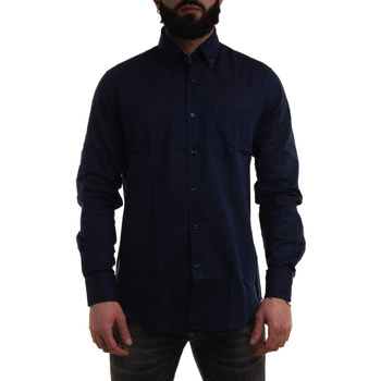 Vêtements Homme Chemises manches longues T-shirts & Polos 24413074 Bleu