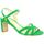 Chaussures Femme Sandales et Nu-pieds Vidi Studio Nu pieds cuir velours   gazon Vert