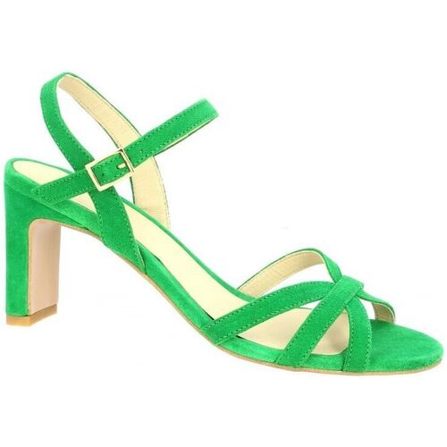 Chaussures Femme Comme Des Garcon Vidi Studio Nu pieds cuir velours   gazon Vert