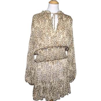 robe courte zara  robe courte  42 - t4 - l/xl beige 