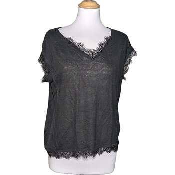 Vêtements Femme T-shirts & Polos Mango top manches courtes  40 - T3 - L Noir Noir