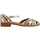 Chaussures Femme Sandales et Nu-pieds Emilie Karston Sandale Basse Cuir Jinette Blanc