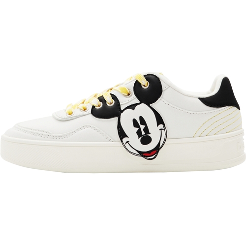 Chaussures Femme Baskets basses Desigual Gilets / Cardigans Mickey Blanc
