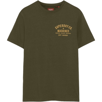 Vêtements Homme T-shirts manches courtes Superdry Workwear Flock Graphic Vert