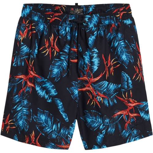 Vêtements Homme Shorts / Bermudas Superdry Short de Bain  Hawaiian Print 17 Bleu