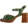 Chaussures Femme Sandales et Nu-pieds Emilie Karston Sandale à Talon Cuir Rose Vert