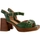 Chaussures Femme Sandales et Nu-pieds Emilie Karston Sandale à Talon Cuir Rose Vert