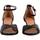 Chaussures Femme Sandales et Nu-pieds Emilie Karston Sandale à Talon Cuir Praline Noir