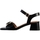 Chaussures Femme Sandales et Nu-pieds Emilie Karston Sandale à Talon Cuir Ariel Noir