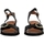Chaussures Femme Sandales et Nu-pieds Emilie Karston Sandale à Talon Cuir Ariel Noir