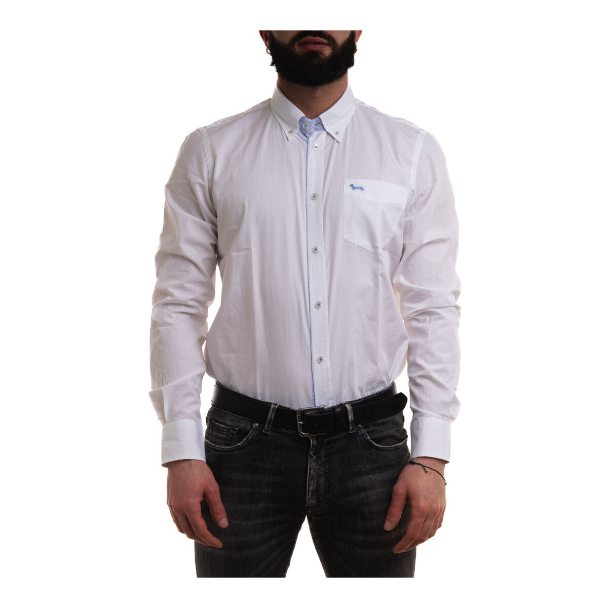 Vêtements Homme Chemises manches longues Harmont & Blaine CRL913011759M Blanc