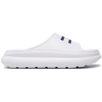 Chaussures Femme Tongs Tommy Hilfiger - Claquettes - blanche Blanc