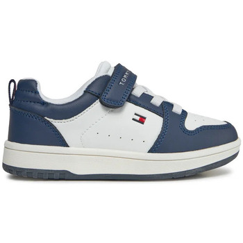 Chaussures Fille Baskets mode Tommy Hilfiger - Sneakers - blanche et marine Blanc