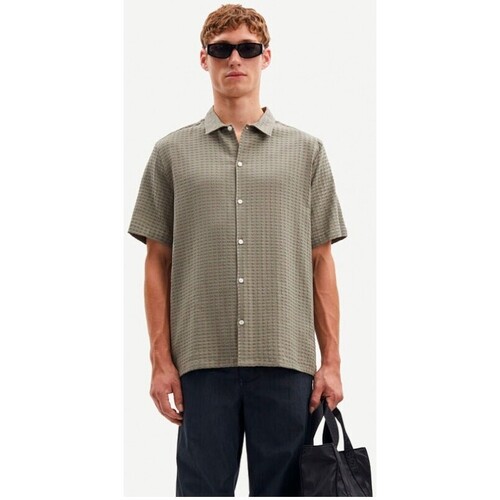 Vêtements Homme Chemises manches longues Samsoe Samsoe Saadrian Shirt Olive Multicolore
