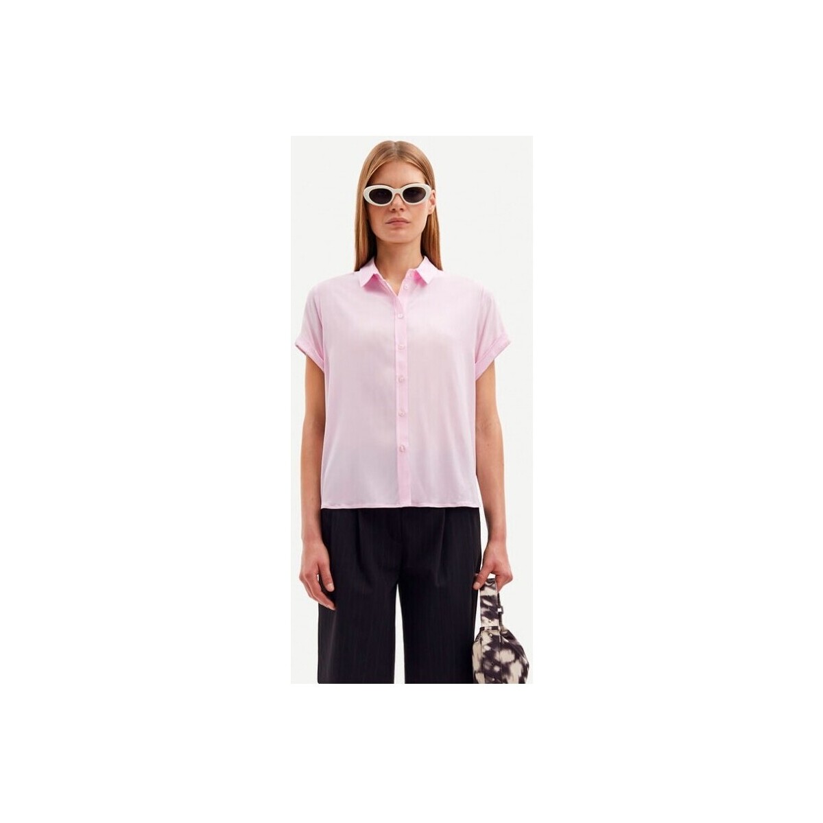 Vêtements Femme Chemises / Chemisiers Samsoe Samsoe Majan Shirt Lilac Multicolore