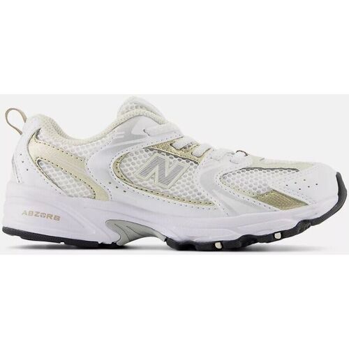 Chaussures Baskets mode New Balance GR530RD-WHITE/GOLD Blanc