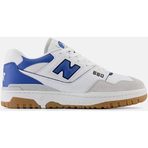 Chaussures Baskets mode New Balance GSB550SA-WHITE BLUE Blanc