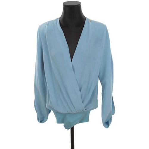 Vêtements Femme Objets de décoration Elisabetta Franchi Blouse en soie Bleu