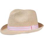 Chapeau mixte enfant foulard bicolore rose et blanc