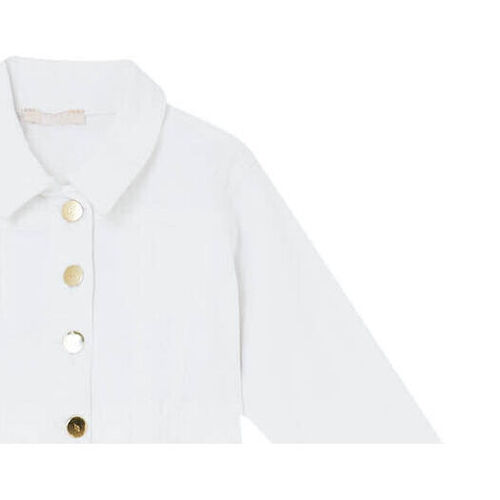 Vêtements Fille Vestes en jean Liu Jo Veste en coton extensible Blanc