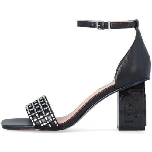 Chaussures Femme Sandales et Nu-pieds Liu Jo Sandales noires à bride bijou Noir